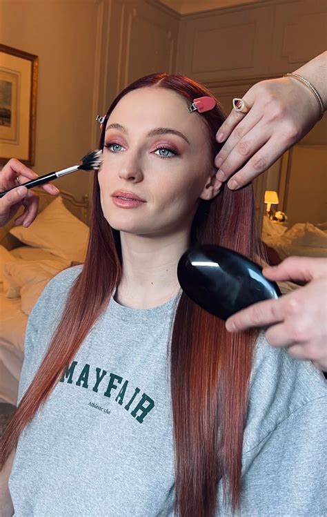 Sophie Turner Gets Ready for the Louis Vuitton Show